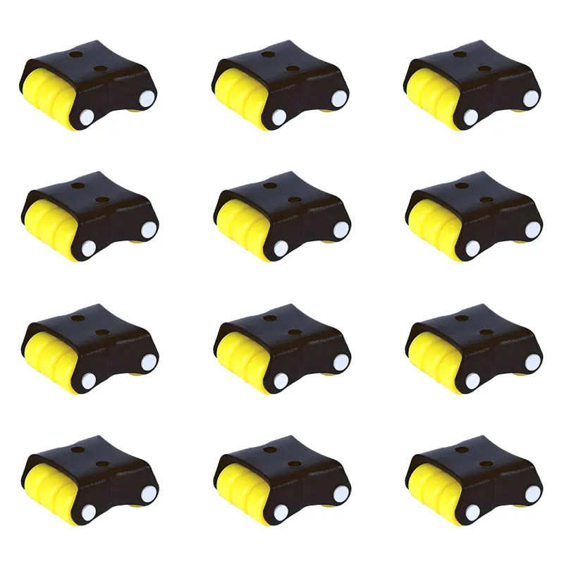 U Star (U-208) Nano Baby Sixer Wheel Plate type Castor With 100 KG Load Capacity (Pack of 12)