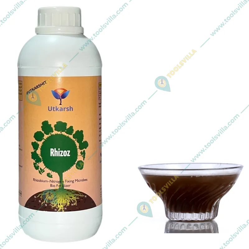Utkarsh Rhizoz (Rhizobium Nitrogen Fixing Bacteria) Bio Fertilizer for Improved Nitrogen Availability | 1 liter(Pack-1 x 1 liter)