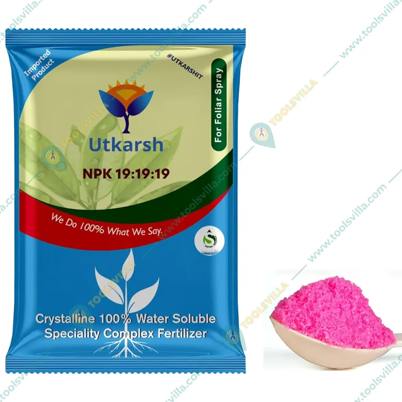 Utkarsh NPK (19:19:19) (Speciality Crystalline 100% Water Soluble Complex Fertilizer) Enhance Vegetative Growth | 250 gm