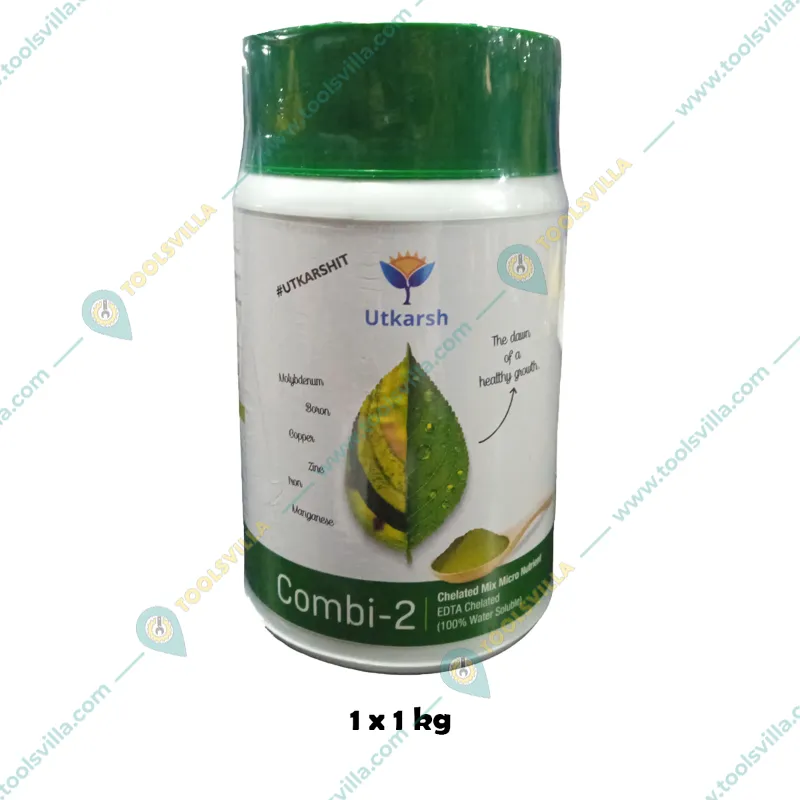 Utkarsh Combi-2 (EDTA Chelated Fertilizers, Mix Micronutrient) |  Prevents Mix Crop Deficiencies | 1 kg(Pack-1 x 1 kg)