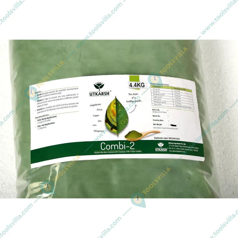 Utkarsh Combi-2 (EDTA Chelated Fertilizers, Mix Micronutrient) |  Prevents Mix Crop Deficiencies | 4.4 kg(Pack-1 x 4.4 kg)