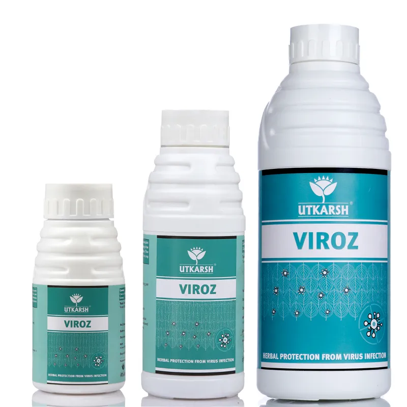 Utkarsh VIROZ | Natural Plants Extract | Viricide - Controls Yellow Mosaic and Leaf Curl Virus Sucking Pests(Quantity-250 ml)