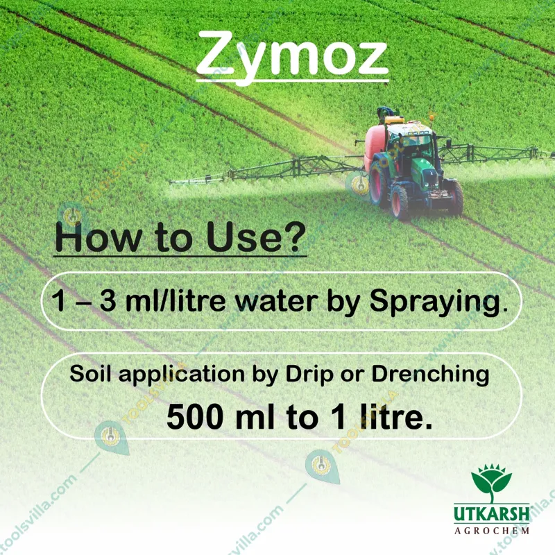Utkarsh Zymoz (Liquid Seaweed Concentrate Extract For Plants And Trees) | Biostimulant | 1 liter(Pack-1 x 1 liter)