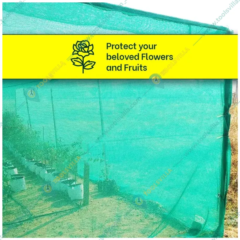 High Quality 50 % UV Sunlight Protected Green Shade Net | Suitable for Home, Garden, Nursery(Size-1 meter x 50 meter)