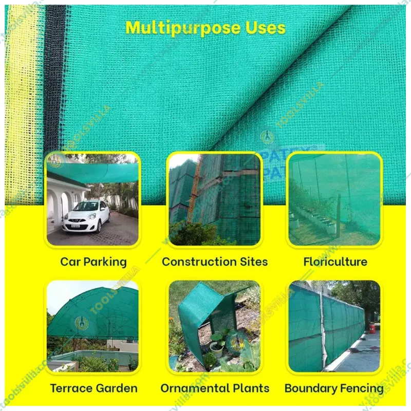 High Quality 50 % UV Sunlight Protected Green Shade Net | Suitable for Home, Garden, Nursery(Size-1 meter x 50 meter)