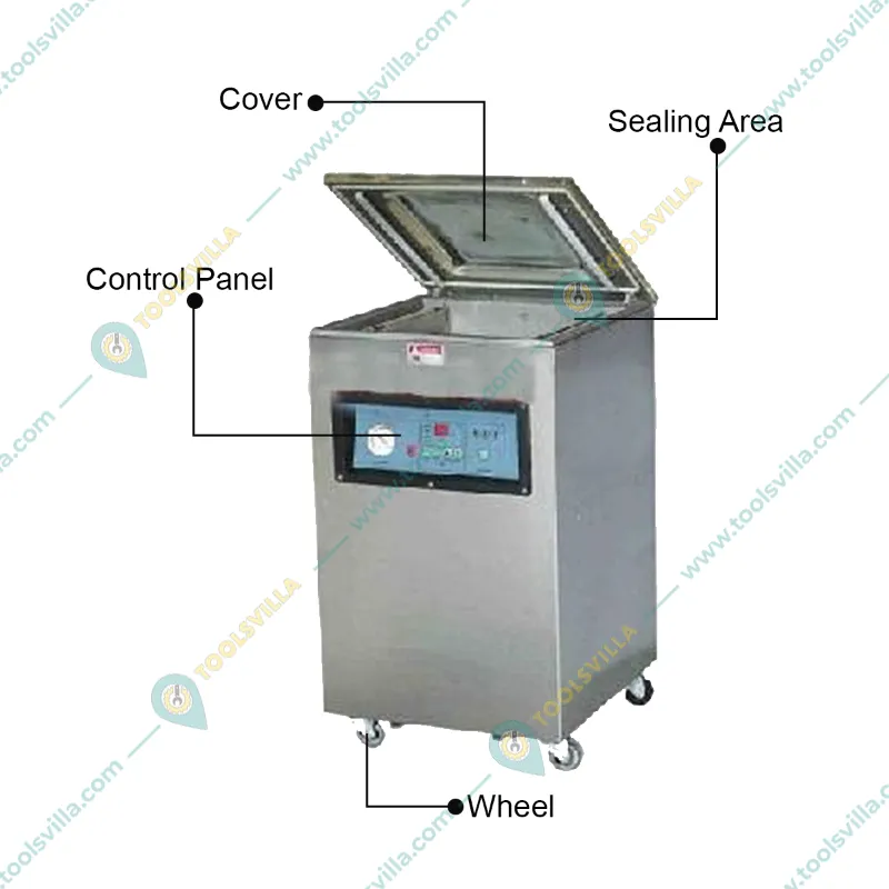 Single Chamber SS Vacuum Packing Machine 500 x 10 mm, 1.6KW