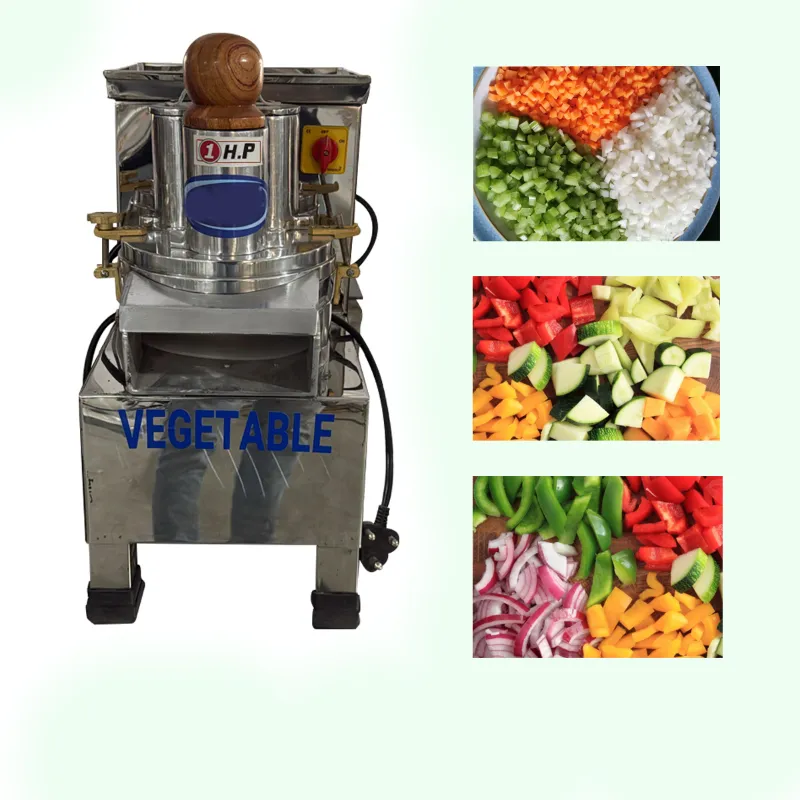 Heavy Duty Stainless Steel 1 HP Motor Operated Vegetable Chopper Machine for Commercial Usage