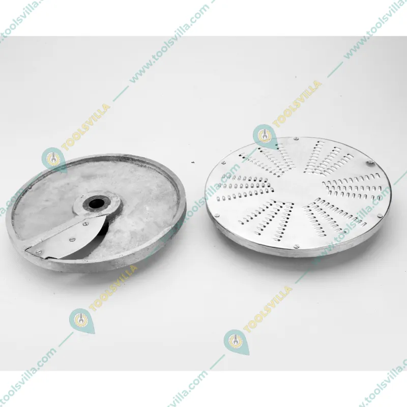  2 HP Motor Operated Stainless Steel Body Vegetable Cutter Machine with 7 Types of Cutting Blades