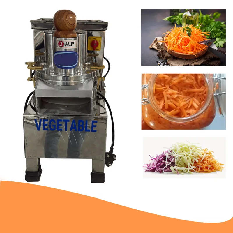 Heavy Duty Stainless Steel 1 HP Motor Operated Vegetable Grating Machine with 5mm Grater Blade for Commercial Usage