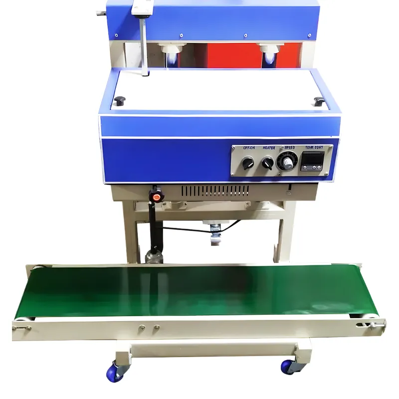 Heavy Duty 10 Kg MS Continuous Vertical Band Sealer with Jack Stand
