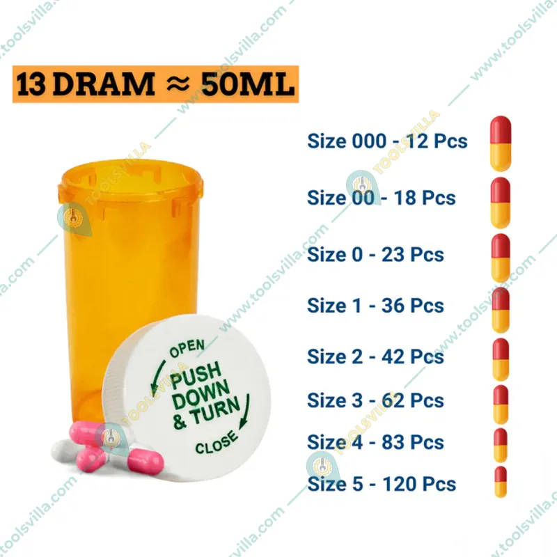 Patco Pharma 16DR (60ml) Vials (Secure Medication Storage Containers)(Pack-18 PCS)