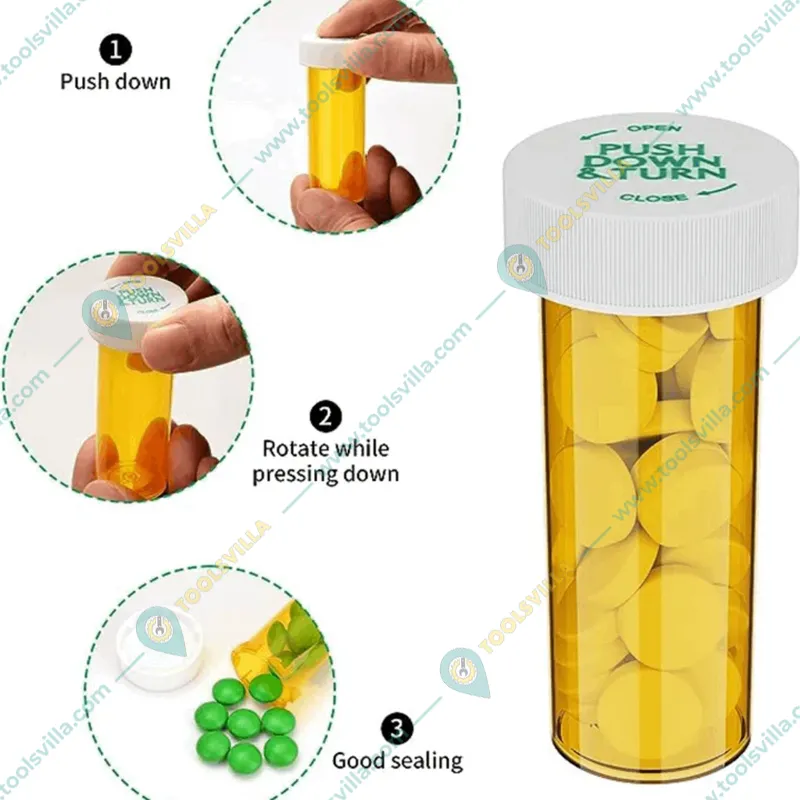Patco Pharma 16DR (60ml) Vials (Secure Medication Storage Containers)(Pack-18 PCS)