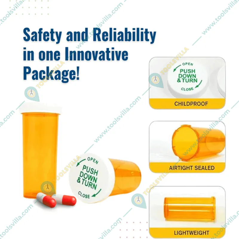 Patco Pharma 16DR (60ml) Vials (Secure Medication Storage Containers)(Pack-18 PCS)