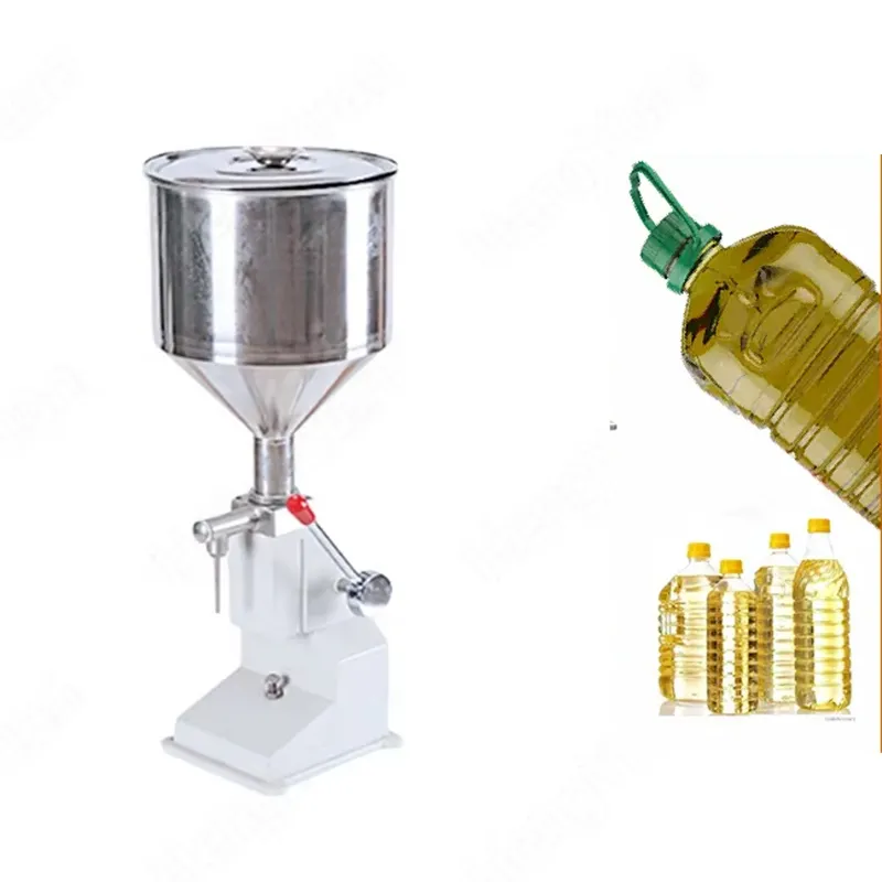 Hand Operated High Viscosity Liquid Filler Machine for Mustard Oil, Honey, Sauces, Jam, Juices, Vegetable Oils