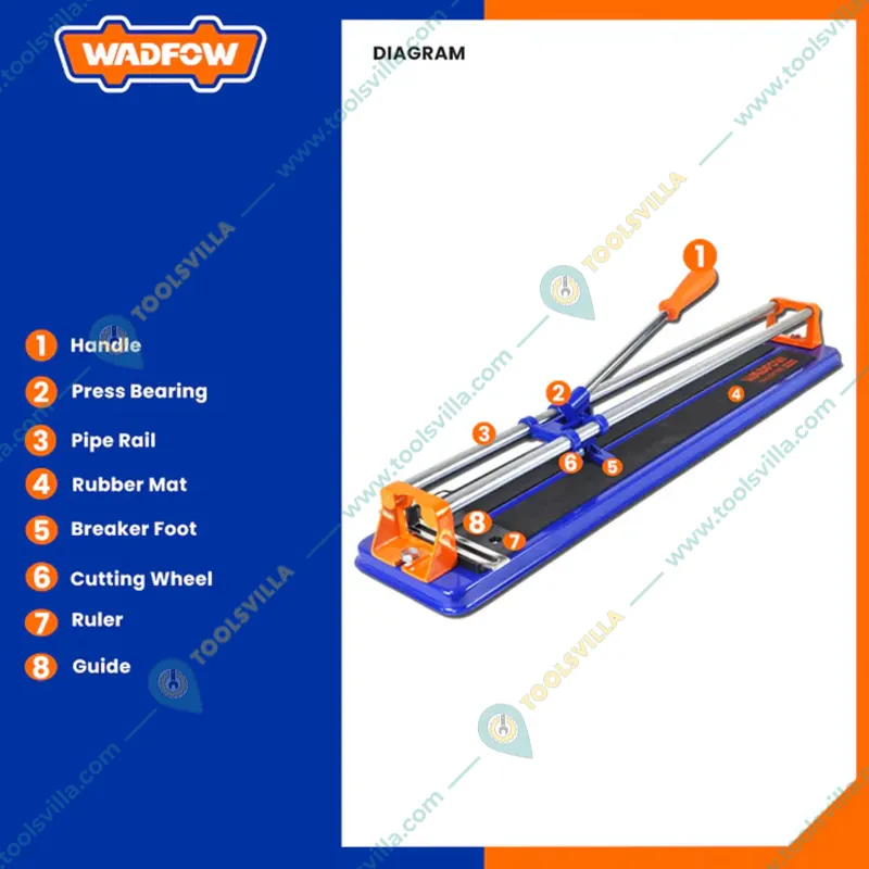 Wadfow 600 x 10 mm Tile Cutter  (WTR1506)