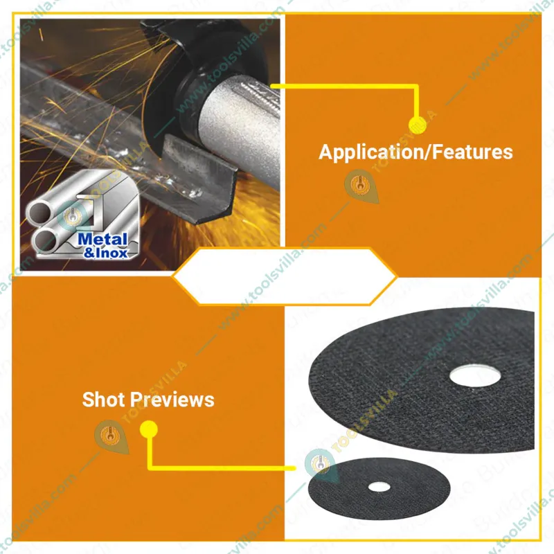 Wadfow 125 mm (5 inch) Abrasive Metal Cutting Disc (WAC1351)(Pack-10 Pcs)