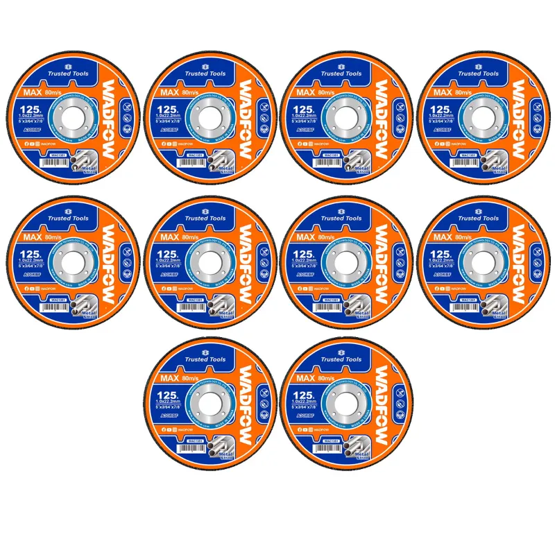 Wadfow 125 mm (5 inch) Abrasive Metal Cutting Disc (WAC1351)(Pack-10 Pcs)