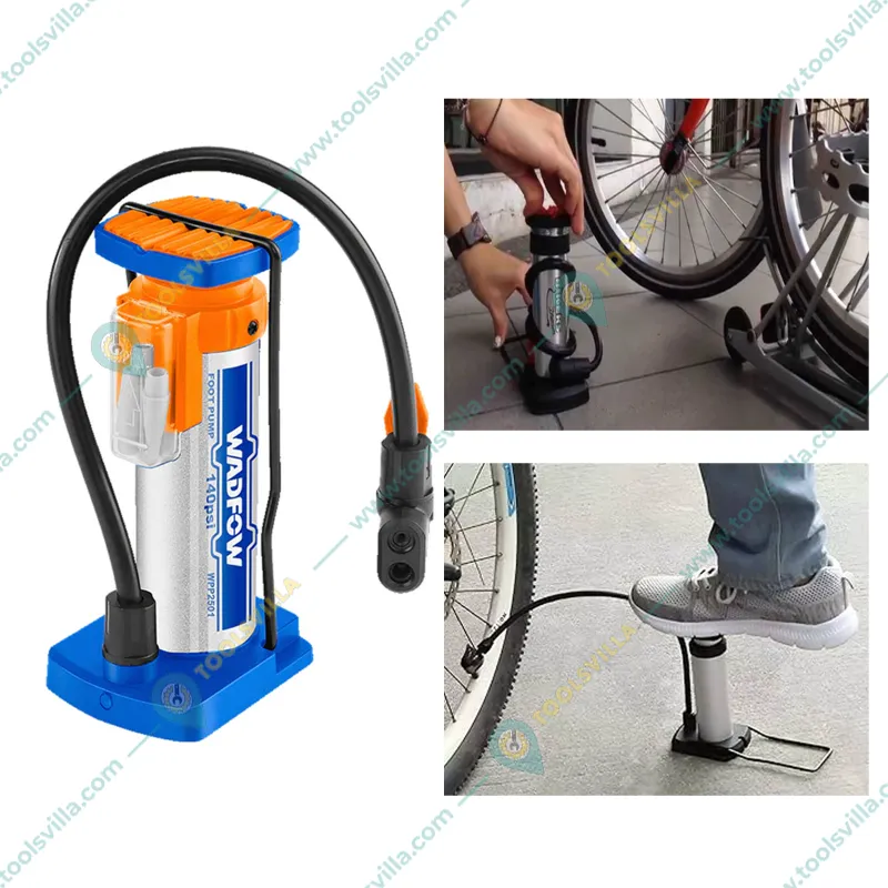 Wadfow 140 Psi Max. Pressure Foot Pump (WPP2501)