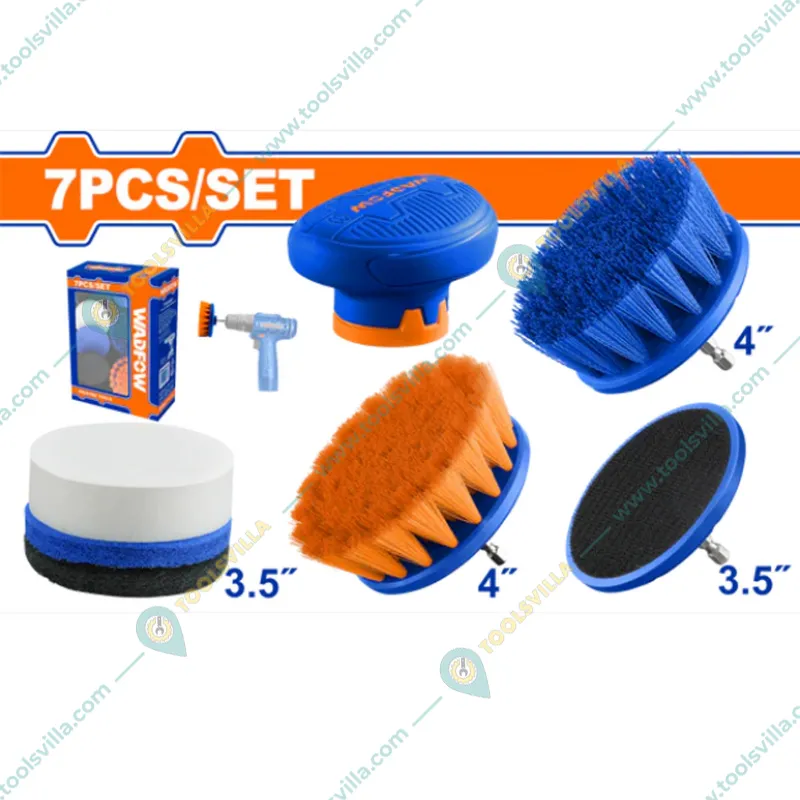 Wadfow 7-Pcs Drill Powered Scrub Brushes (WND5402)