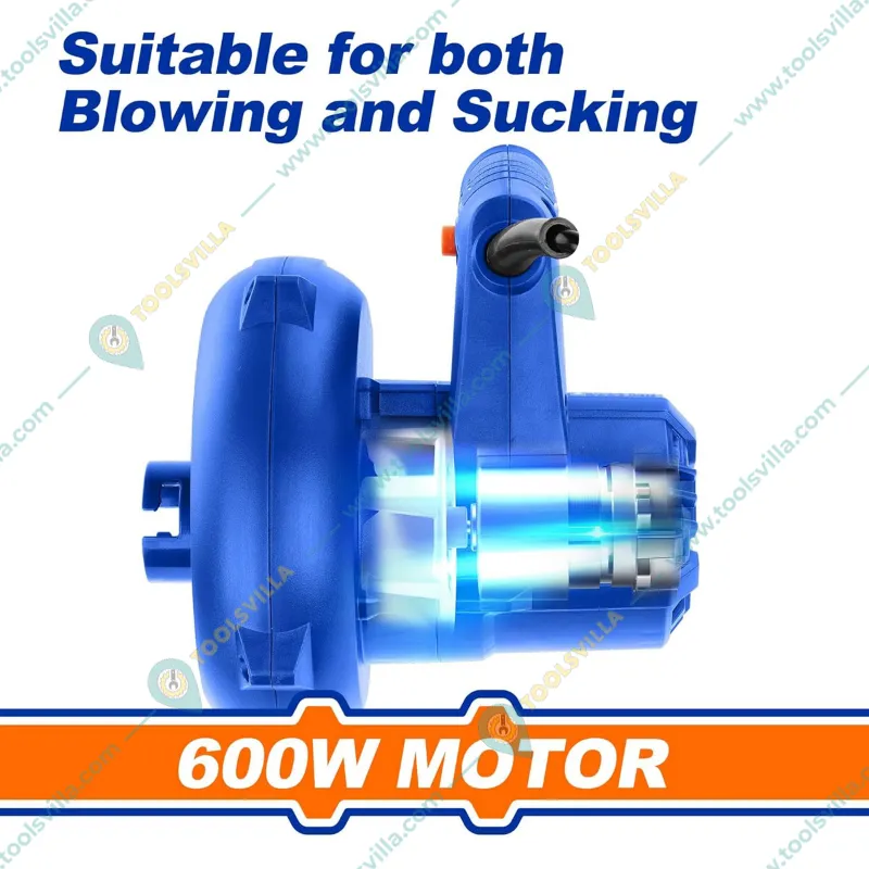 Wadfow (WAB15601) Aspirator blower - 600W, 16000 RPM, High Speed 2 in 1 Blower and Vacuum
