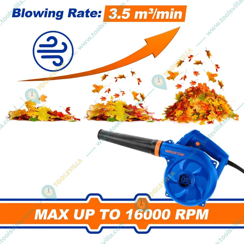 Wadfow (WAB15601) Aspirator blower - 600W, 16000 RPM, High Speed 2 in 1 Blower and Vacuum