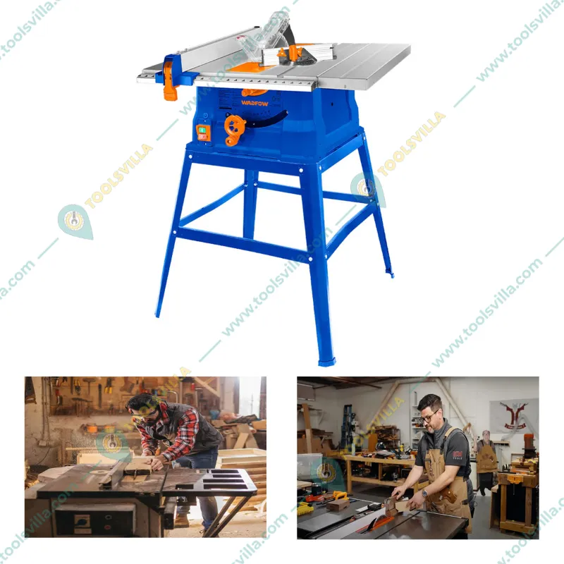 Wadfow (WTS1A1500) Table Saw - 1500 W Power, Φ-254 mm Blade, 4500 RPM