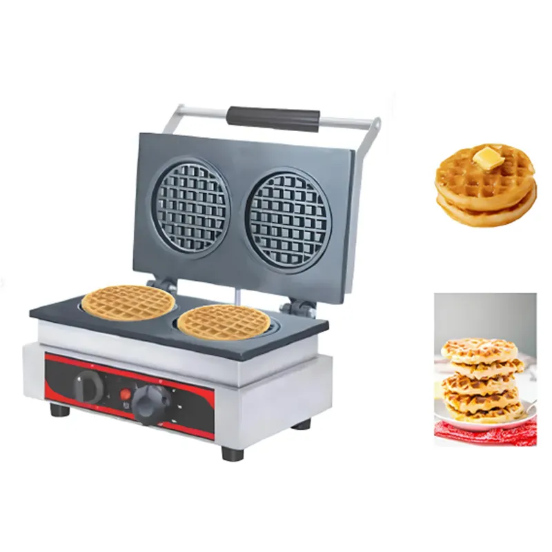  Akasa WM 24 Circular Waffle Maker Machine, 4 inch - 2 Waffles, 1600W