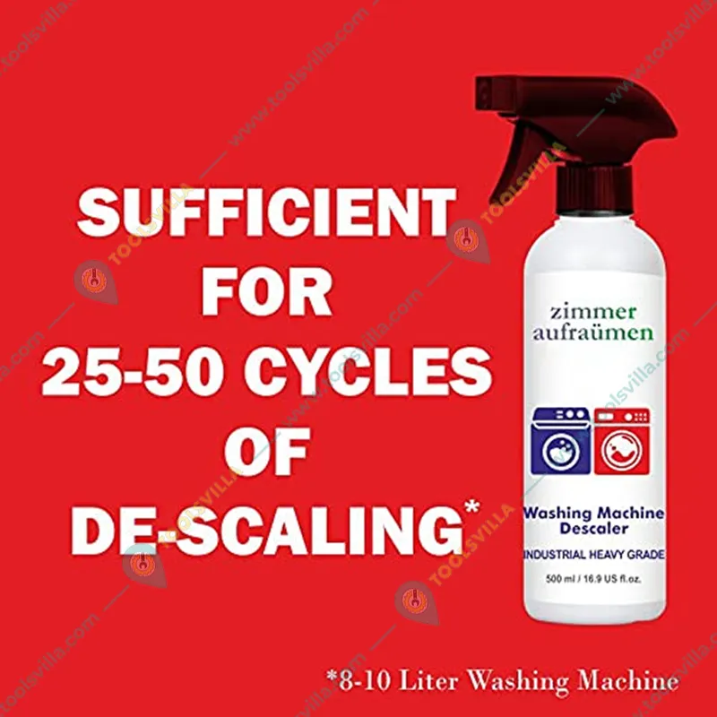 Zimmer Aufraumen 500ml Washing Machine Descaler, Industrial Heavy Grade