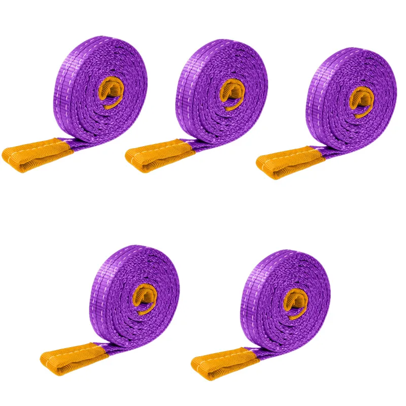 1 Ton Capacity Polyester Web Sling With 4 Meter Length (Pack Of 5)