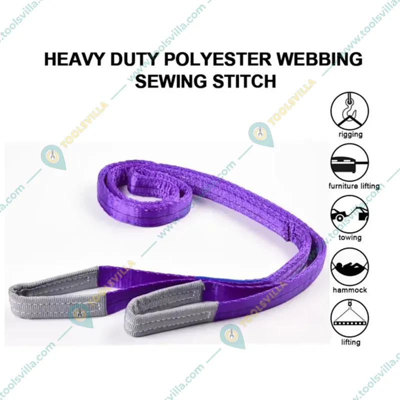 Safelift 1 Ton 8 Meter Duplex Polyester Web Sling, Width 25 mm