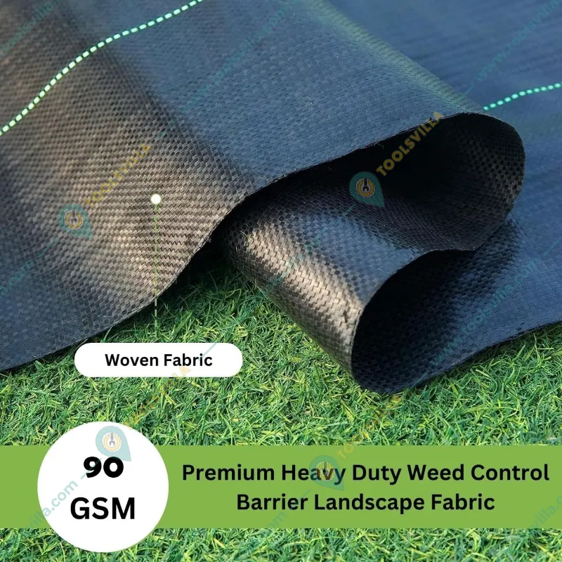 Singhal Premium 2 x 25 meter Weed Control Barrier Sheet | Suitable for Home Garden, Nursery and Agricultural Field(Thickness-90 GSM)