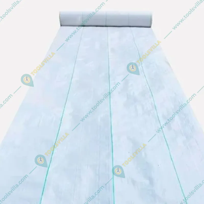Singhal Premium 150 GSM 3.5 x 5 meter White Color Weed Control Mat for Home Garden, Nursery and Agricultural Field