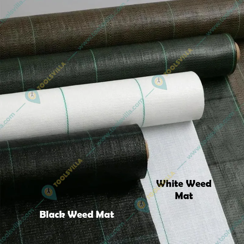 Singhal Premium 150 GSM 3.5 x 5 meter White Color Weed Control Mat for Home Garden, Nursery and Agricultural Field