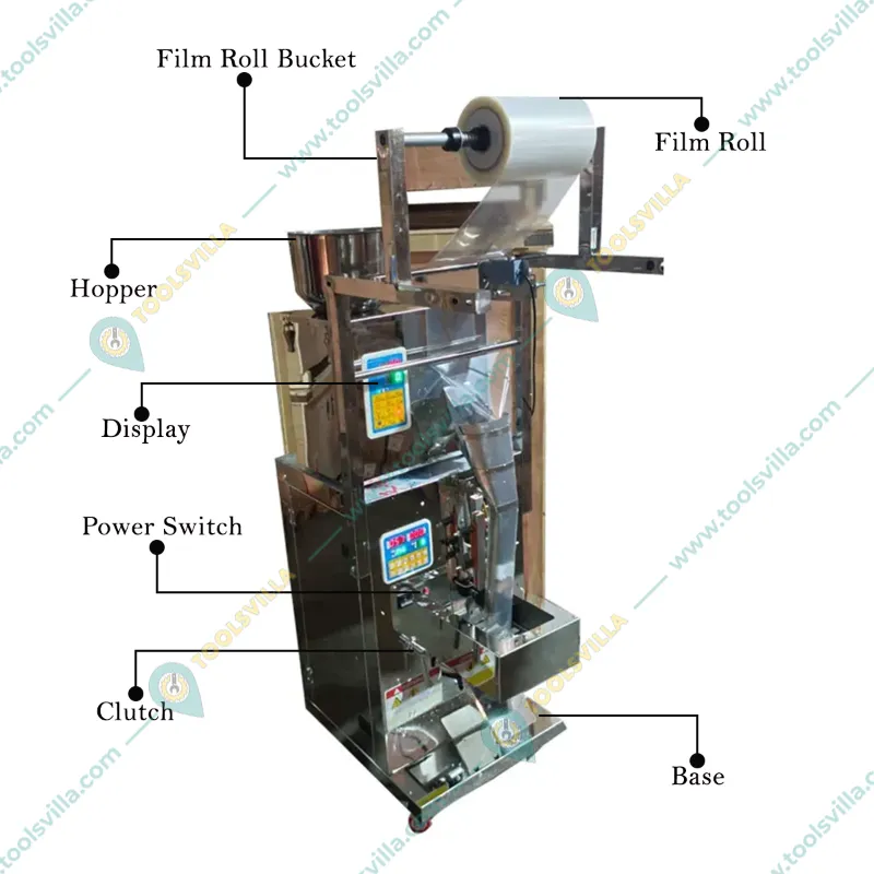 Automatic 1000 GM Multi-Function Weigh Filling and Packaging Machine (Back Seal)