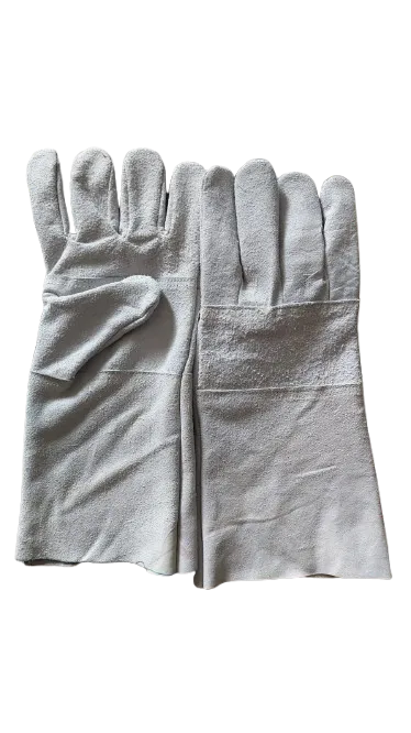 Welding Gloves Heat & Fire Resistant Leather Cut Proof High Temperature Hot Metal Thermal Work Safety Protective Heavy Duty Safety Leather Hand Gloves