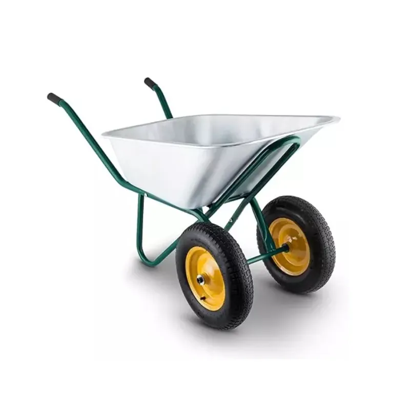Big Apple 130 Kg Load Capacity Double Wheel Barrow 