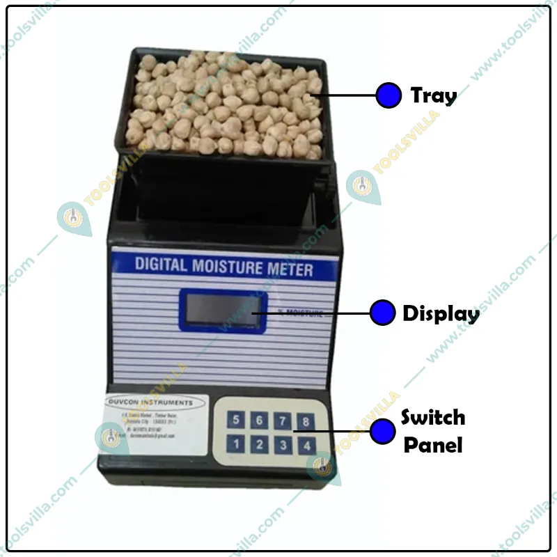 Duvcon Digital Grain Moisture Meter for White Gram | 1 Year Warranty