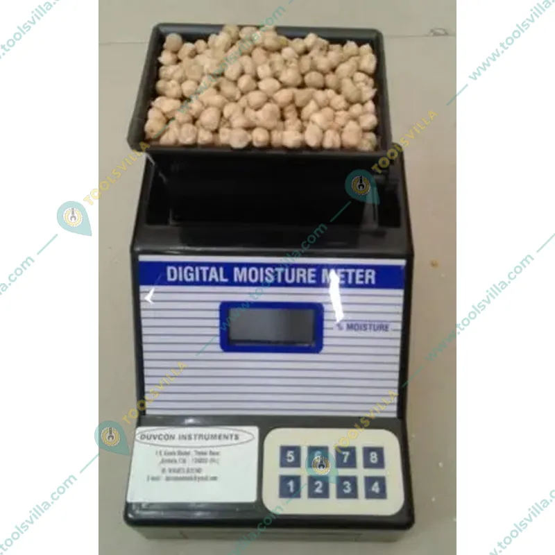 Duvcon Digital Grain Moisture Meter for White Gram | 1 Year Warranty