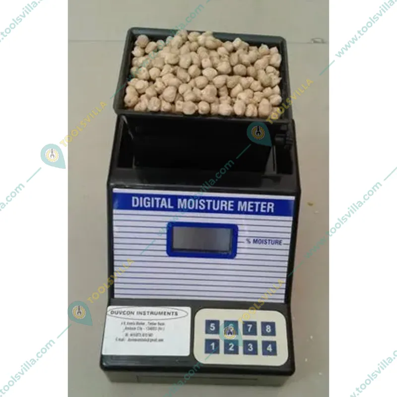 Duvcon Digital Grain Moisture Meter for White Gram | 1 Year Warranty