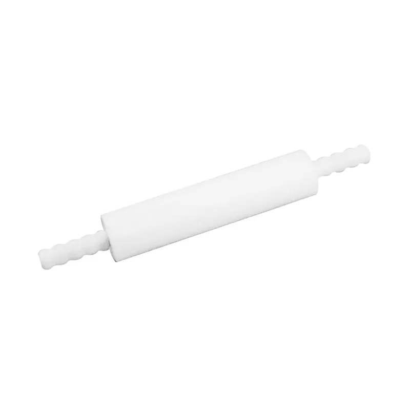 White Food Grade Plastic Ball Bearing Non-Stick Rolling Pin for Fondant, Pie Crust, Cookie, Pastry, Pasta, Pizza Dough(Size-3X16 inch)