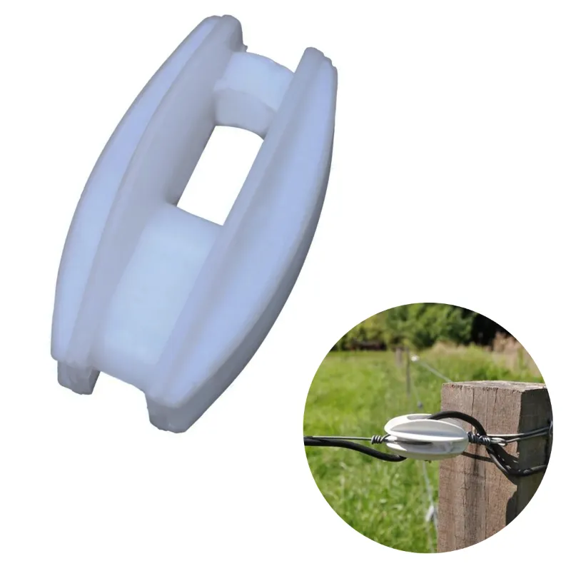Agriansh White Plastic Solar Zatka Machine Fencing Corner Insulator