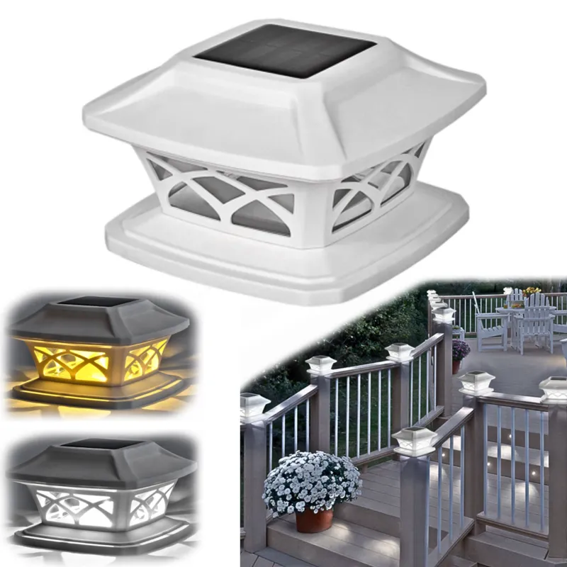 Premium Quality Plastic Solar Post Cap Modern Outdoor Lighting Led Lamp For Designed For Fence Posts and Garden Areas