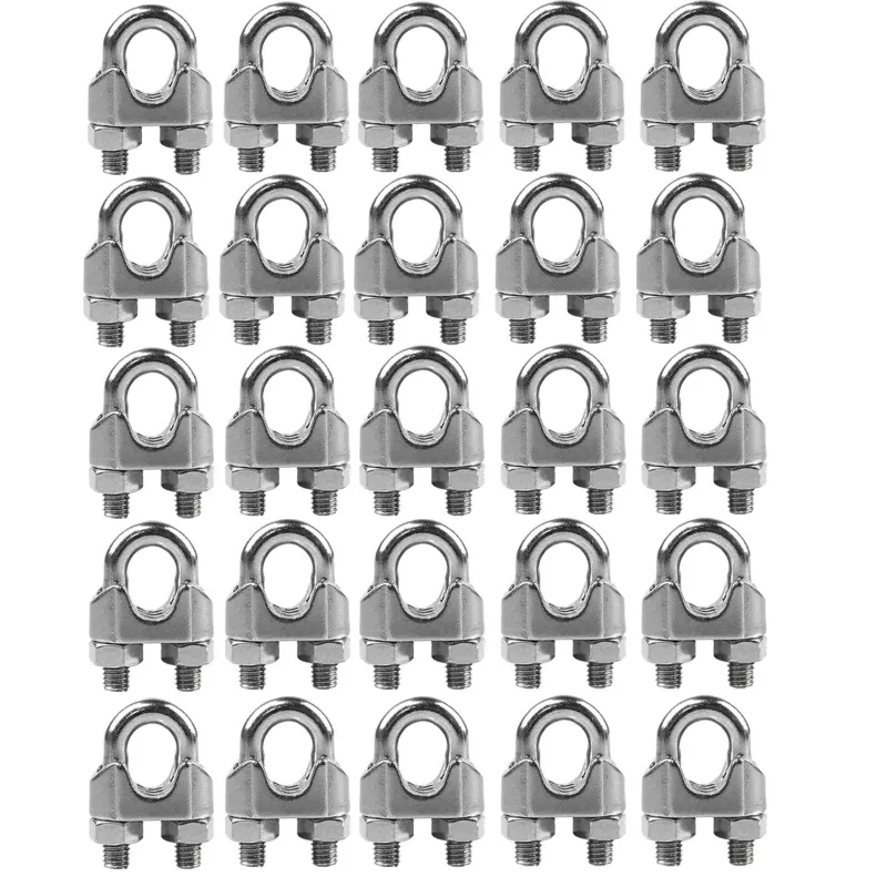 Safelift 8 mm 25 Pcs Heavy Duty Wire Rope Clamp