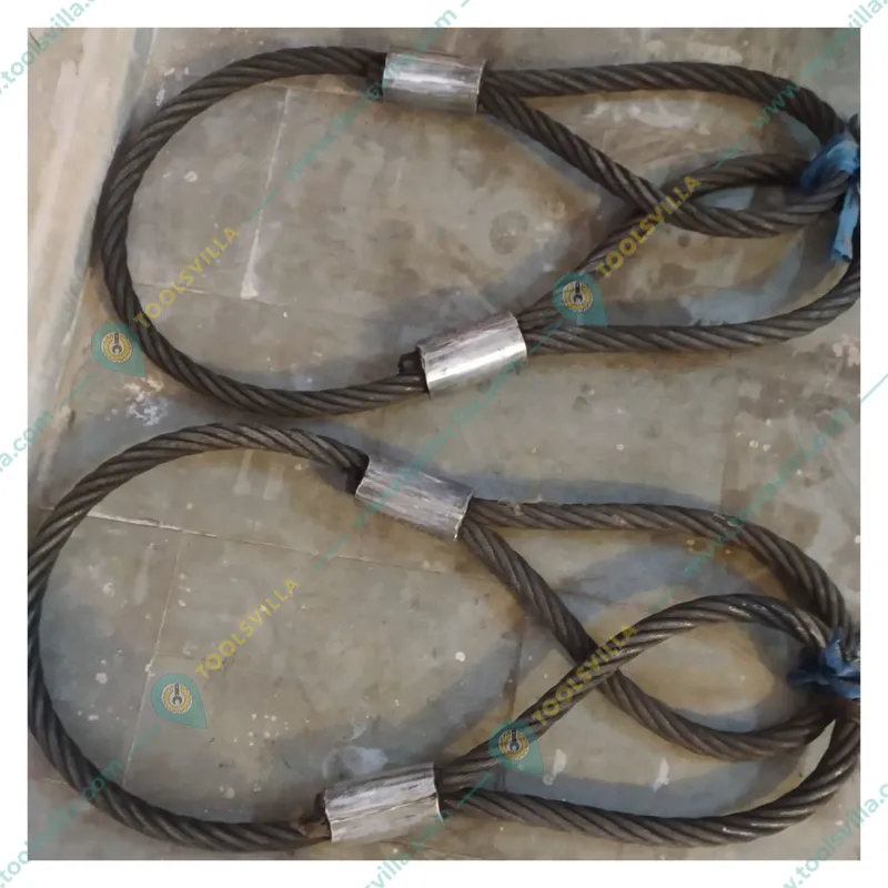 National 8 mm 3 Meter Long Wire Rope Sling For Lifting