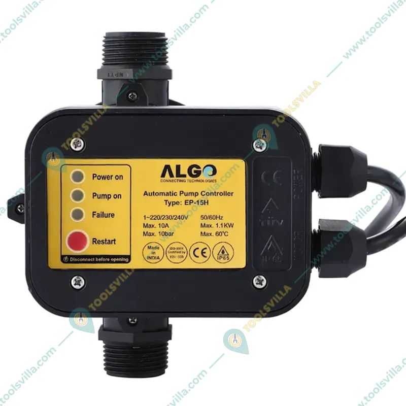 Algo 1.5Hp Single Phase SS Pressure Booster Pump With Automatic Pump Controller, 40m Head (JS Series) - 1 Year Warranty