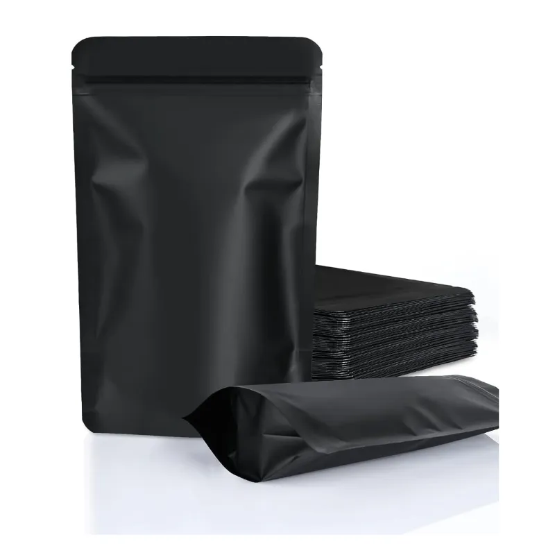 POCHEON® 50 pcs Matt Black Zip-lock Pouches