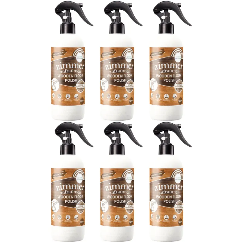 Zimmer Aufraumen (500 ml x 6 Pcs) German Formulation Wooden Floor Polish