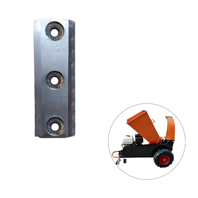 Carbon Steel Blade for Fuel Operated Wood Chipper of 70 mm Shredding Capacity 