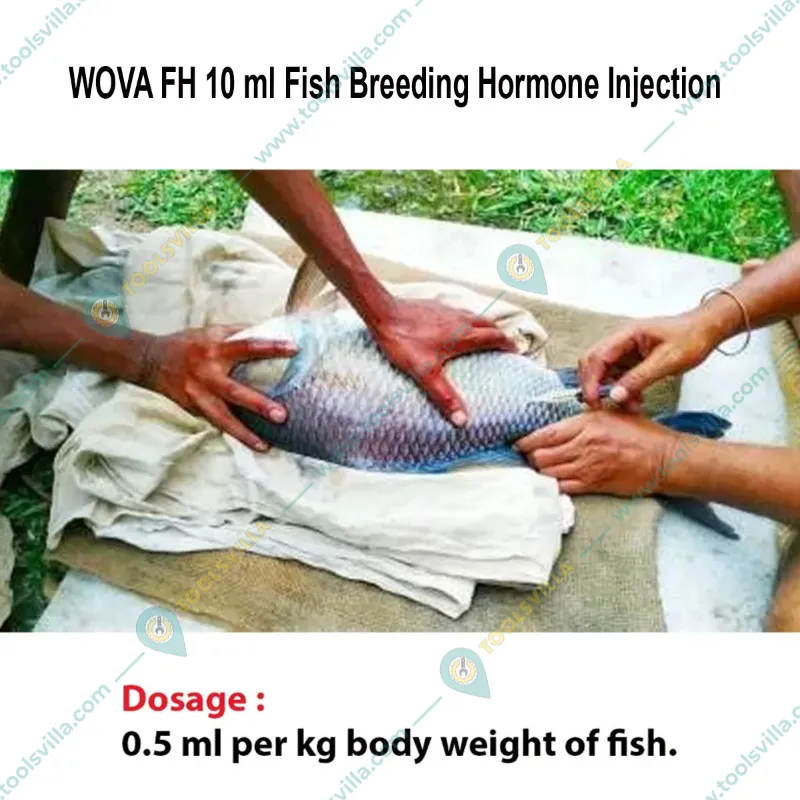 WOVA FH 10 ml Fish Breeding Hormone Injection for Effective Induced Breeding of Fishes (Pack Of 2)