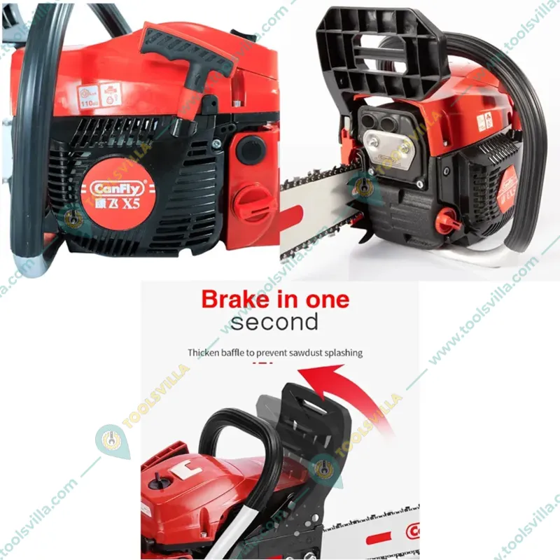 Canfly X5, 58-cc, Petrol Chainsaw with 18 inch Guide Bar | Ideal for Cutting Tree, Logging Woods, and Gardening